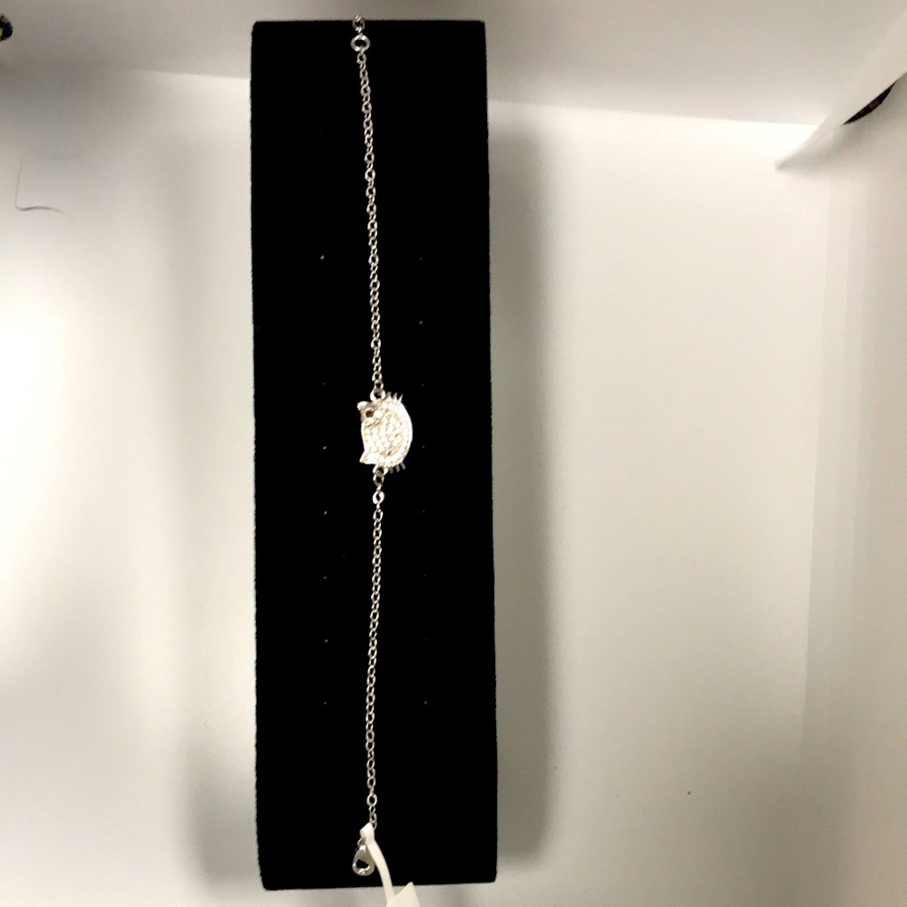 Beautiful white gold plated bracelet
